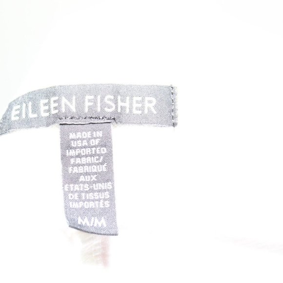 Eileen Fisher Wide Leg Stretch Crepe Pants Off White Washable Size Medium H13525 - Picture 8 of 10